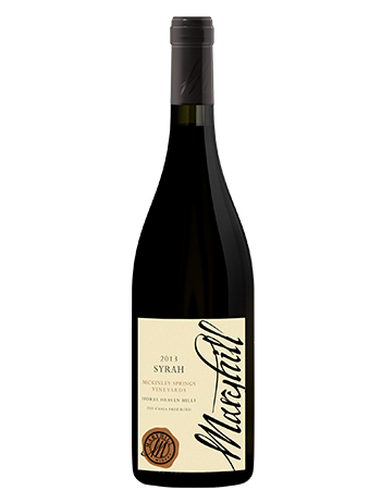 2018 Syrah, McKinley Springs Vineyard